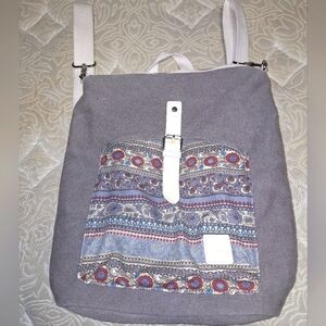 A Canvas Artisan boho backpack/bag, satchel carry-all.